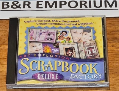 Art Explosion Scrapbook Factory Deluxe - (2001 Nova Development) - Used CD-ROM - Image 1 of 3