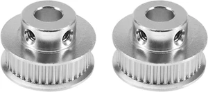 2pz Puleggia Cinghia Distribuzione Foro Alluminio Gt2 40 Denti 8mm/0,31" Flangia Sincrona - Foto 1 di 11