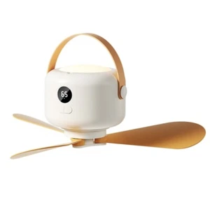 Mini USB Ceiling Fan 3 Low Noise Energy Saving Light Fan For Tent Bedroom - Picture 1 of 8