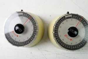 2x Kienzle Telestop Telefon Uhr Takt Messer 10 Sekunden Einteilung Vintage X-385 - Bild 1 von 9