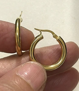 Bellissimo Tubo Italiano Oro Giallo 18kt Rotondo Italiano 3mm Diametro 20mm - Foto 1 di 11