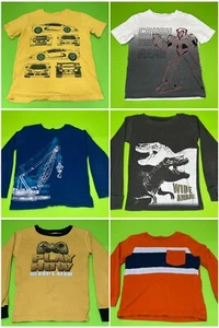 Carter's Boys (Lot Of 6) Cotton Shirts / Size 5T - Picture 1 of 23