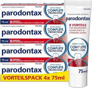 Parodontax Complete Protection Extra Frisch Zahnpasta 8-Vorteile 4erPack ,4x75ml - Bild 1 von 1