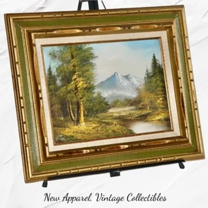 Unknown Artist 20x24" Framed Original Oil Painting Vintage Countryside Landscape - Picture 1 of 7