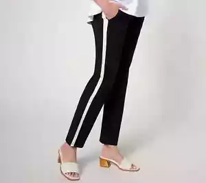 Mujeres con Control Abdomen Control Regular Delgado Pantalones al Tobillo Negros Medianos M A636546 - Imagen 1 de 2