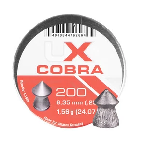 Śrut diabolo Umarex Cobra Pointed Ribbed 6,35/200 Stk. - Bild 1 von 2