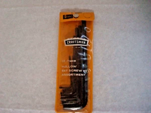 =CRAFTSMAN= 14 pc SAE Long/Short Arm Hex Key Set #46683, Made in USA - Picture 1 of 3
