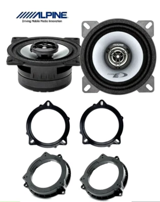 ALPINE SXE-1025S Set 2 Coffers For BMW 10cm with Adapters Focal Front/Rear Auto - Image 1 of 4