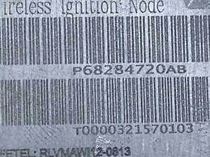 CHRYSLER/DODGE/JEEP WIRELESS IGNITION NODE RECEIVER MODULE P/N P68284720AB - Picture 1 of 16