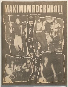 MAXIMUM ROCKNROLL Magazine #88 MRR 1990 Punk, Creamers, Sludgeworth, Fiendz - Bild 1 von 5