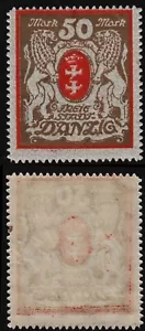 Danzig 🇩🇪 1922 SC 94a MNH (red). g2087 - Picture 1 of 1