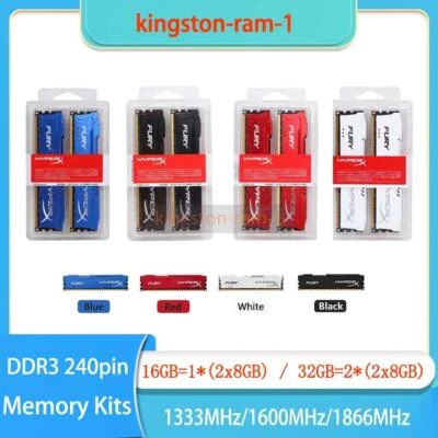 16GB/32GB DDR3 1333 1600 1866 MHz Desktop Memory Kit (2x8GB) 240-pin - Image 1 of 4