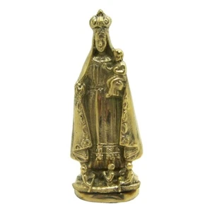 Bronze Figurine Of Virgin De Cobre 4 Inches Tall - Picture 1 of 3