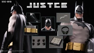 SSR SSC-013 1/6 Superhero Bat Man Justice Knight Collectible Action Figure Toy - Picture 1 of 8