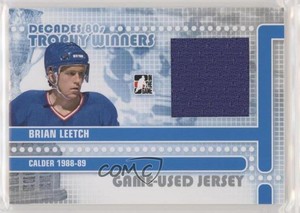 2010 ITG Decades 1980s Trophy Winners Game-Used Jersey Silver /30 Brian Leetch