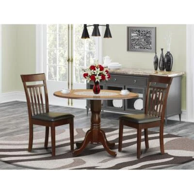 3  PC  Kitchen  nook  Dining  set-drop  leaf  Table  and  2  Dining  Chairs - Image 1 of 4