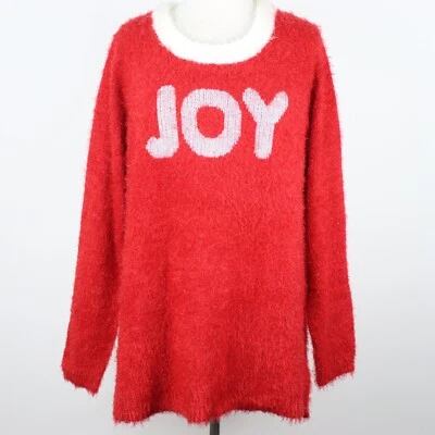 Suéter French Laundry Mujer 1X Joy Christmas Difuso Crew Foto 1 de 4