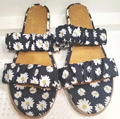 MUJERES Margarita SANDALIAS ZAPATOS TALLA 9M Sin cordones Verano Bohemio Playa Balletcore Foto 1 de 4