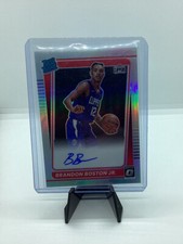 2021-22 Donruss Optic Rated Rookie Signatures Holo #189 Brandon Boston Jr. AUTO