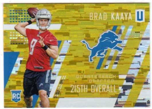 2017 Panini Unparalleled Yellow Parallel /199 RC #202 Brad Kaaya Lions - Image 1 of 1