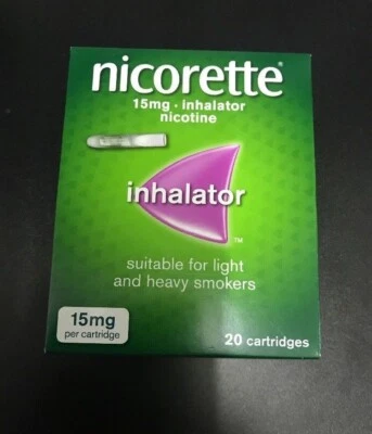 NICORETTE 15mg Inalatore - 20 Cartucce (SPEDIZIONE INTERNAZIONALE GRATUITA)