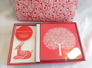 Royal Doulton Christmas Gift Cards Set 10 Cards Envelopes 10 Gift Tags Boxed - Picture 1 of 4