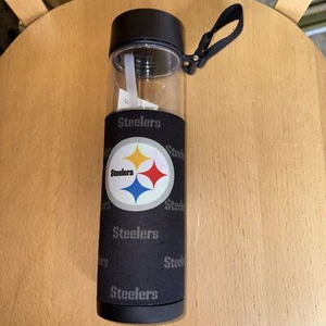 Pittsburgh Steelers Licensed NFL Water Bottle Coozie 24 Oz. BPA Free Unbranded - Picture 1 of 6