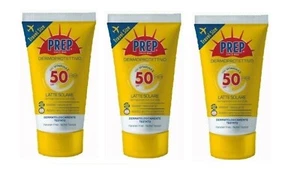 3 pezzi PREP Dermoprotettivo Latte Solare SPF 50 - 50 ml cad. - Foto 1 di 3