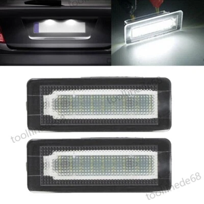 2X LED Kennzeichenbeleuchtung Weiß Für Smart Fortwo Coupe Cabrio W451 W453 W450 - Bild 1 von 4