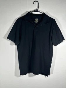 Faded Glory Short Sleeve Polo Shirt Pull over collared Black Youth Size XXL - Picture 1 of 5
