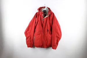 Vintage Rossignol Pro Mens XL 20000 Waterproof Hooded Snowboard Ski Jacket Red - Picture 1 of 18