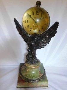 KAMINUHR –LUPENUHR- KUGELUHR ENGLAND - LONDON UM 1890 HÖHE 47 CM - Bild 1 von 9