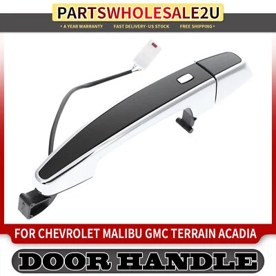 Manija de puerta exterior trasera derecha cromada negra para Chevrolet Malibu GMC Terrain Foto 1 de 4