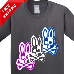 Bone Rabbit Happy Easter Day Kids Tshirt Funny Cool Bunny Sarcastic New Gift Tee - Picture 1 of 13