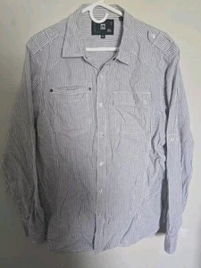 Ocean Current Striped Button Down Shirt Size XL Excellent Condition  - Picture 1 of 4