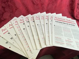 Lot Of 12 Aviation Safety Journals 1991-1996 Accident Prevention Magazine Issues - Imagen 1 de 7