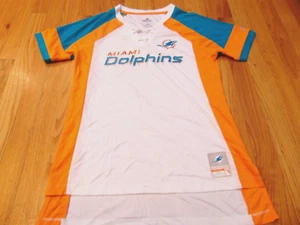 NEW WOMEN'S NFL TEAM APPAREL MIAMI DOLPHINS FASHION JERSEY SIZE M - Picture 1 of 3