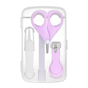 US 4-in-1 Baby Fineborn Grooming Kit Nail Clippers Scissor Nail File Tweezer Set