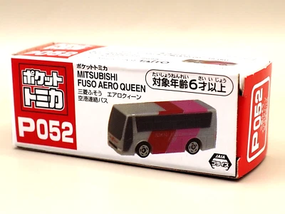 Pocket Tomica P052 Mitsubishi Fuso Aero Queen Bus Mini Car Japan N651 - Image 1 of 4
