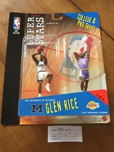 NBA COURT COLLECTION SUPER STARS GLEN RICE COLLEGE PRO SERIES FIGURES; Inv #121 - Picture 1 of 11