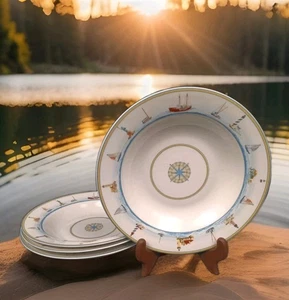 Guardian Shores by Harbour Lights set di 4 zuppiere per insalata 8,75''W - Foto 1 di 6