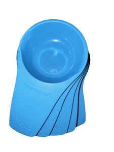 Tupperware Measuring Cups Set of 6 Teal Aqua Blue -Baking Tools - Picture 1 of 5