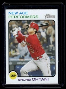 2022 Topps Heritage New Age Performers Shohei Ohtani Los Angeles Angels #NAP-4 - Foto 1 di 2