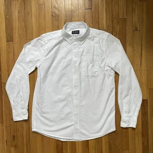 The Children’s Place White Long Sleeve Button Down Oxford Shirt Boy’s Size 16 - Picture 1 of 9