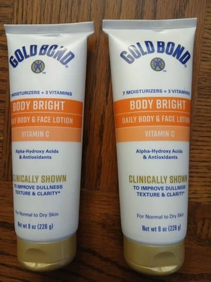 Gold Bond Body Bright Loción Corporal y Facial Diaria con Vitamina C 8 OZ Juego de 2 Foto 1 de 2