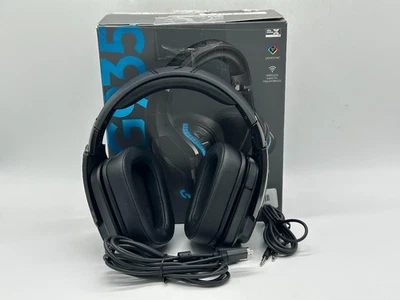 Logitech G935 On-Ear Wireless Headset - Black/Blue - Image 1 of 4