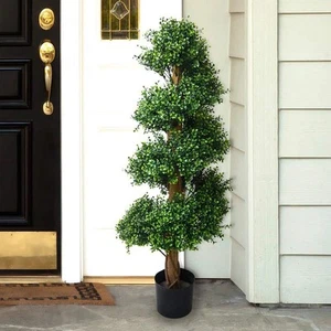 48 in. Artificial Boxwood Spiral Tree - Picture 1 of 7
