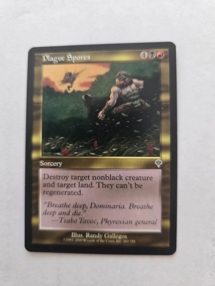 MTG Magic The Gathering Card Plague Spores Sorcery Red Black Invasion - Image 1 of 1