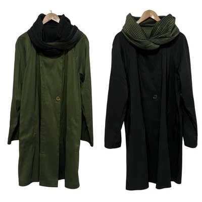 Impermeable reversible Mycra Pac Donatella en verde/negro talla M/L Foto 1 de 4