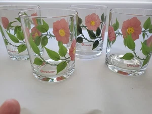 Franciscan DESERT ROSE 4 1/4" - 12 oz. Double Old Fashioned Glasses Set of 4 - Picture 1 of 9
